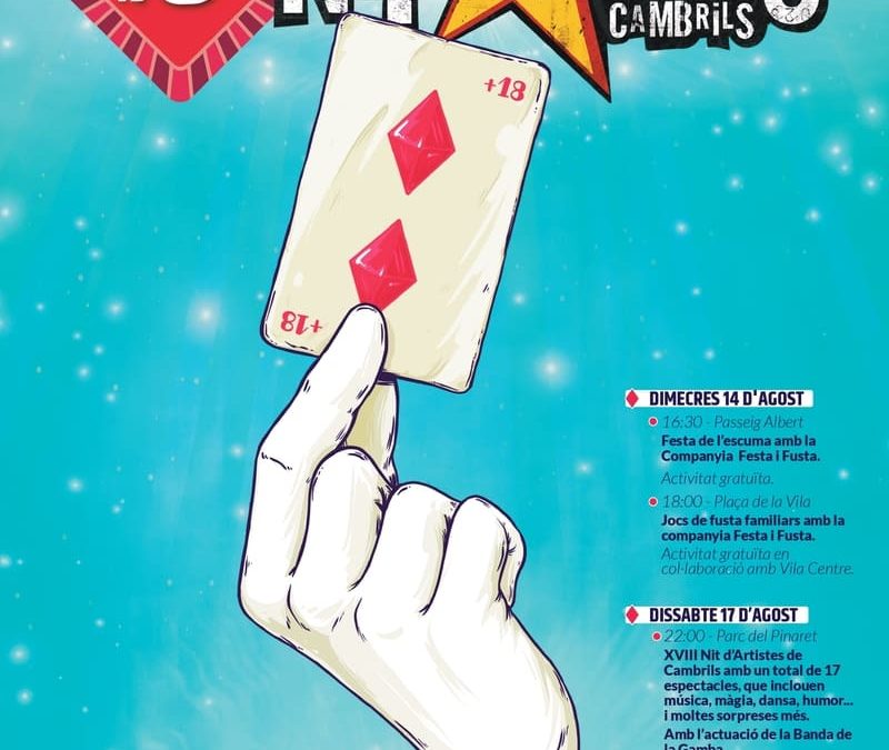 La Nit d’Artistes de Cambrils aixeca el teló amb 17 espectacles de música, màgia, dansa, teatre i humor
