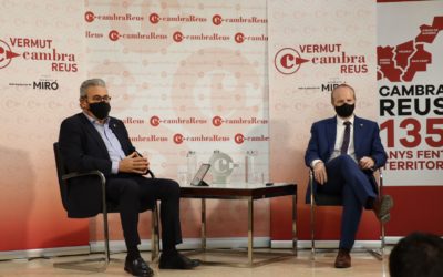 El secretari d’Empresa i Competitivitat de la Generalitat, Albert Castellanos, inaugura el cicle Vermut Cambra Reus