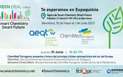 ChemMed i AEQT presenten a Expoquimia els plans i projectes del clúster químic tarragoní per avançar en sostenibilitat