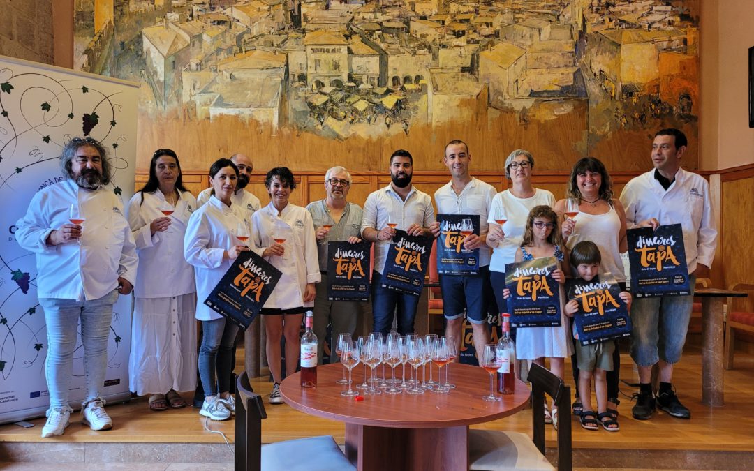 La ruta gastronòmica oferirà tapes i vins de la DO Conca de Barberà del 19 de juliol al 16 d’agost