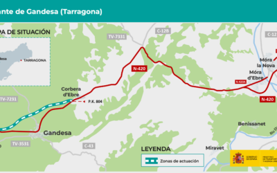 Mitma formaliza por 821.563 euros la redacción del proyecto de la variante de la carretera N-420, a su paso por Gandesa