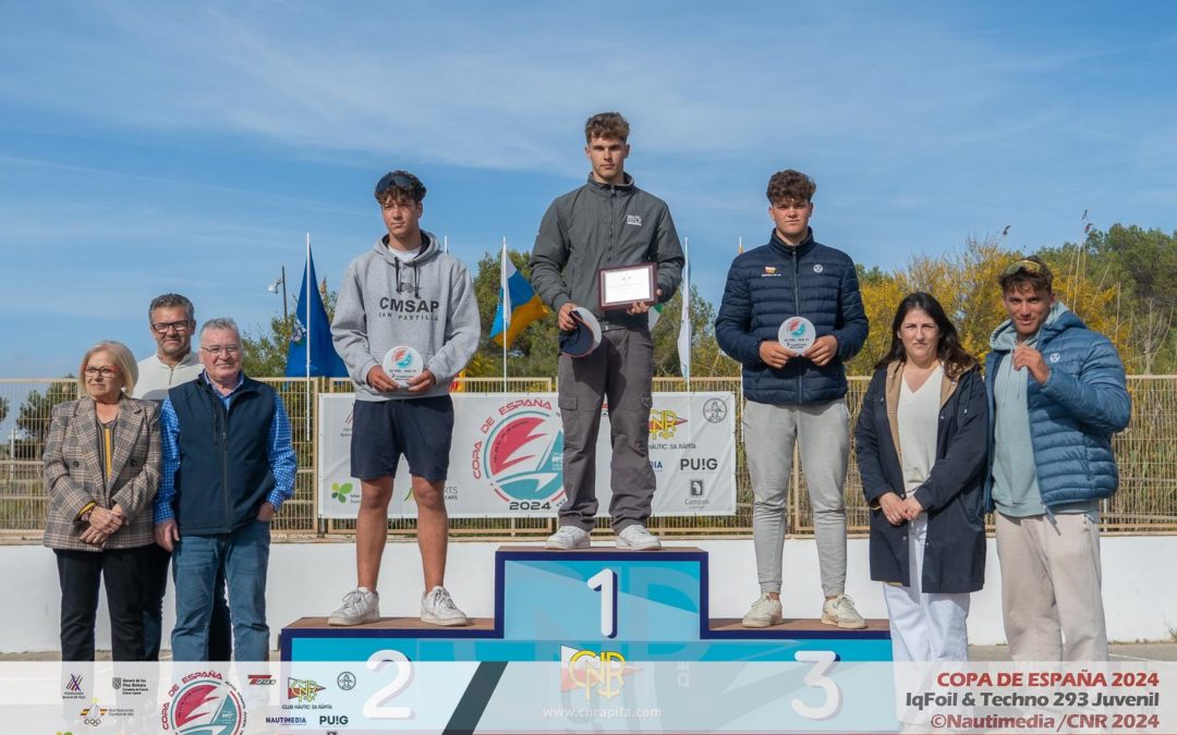 El windsurfista del CN Salou, Sandro Portune, es proclama campió de la Copa d’Espanya IQFoil Juvenil