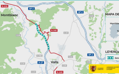 Invertirán 5,4 M€ en las obras complementarias de la A-27 entre Valls  y Montblanc