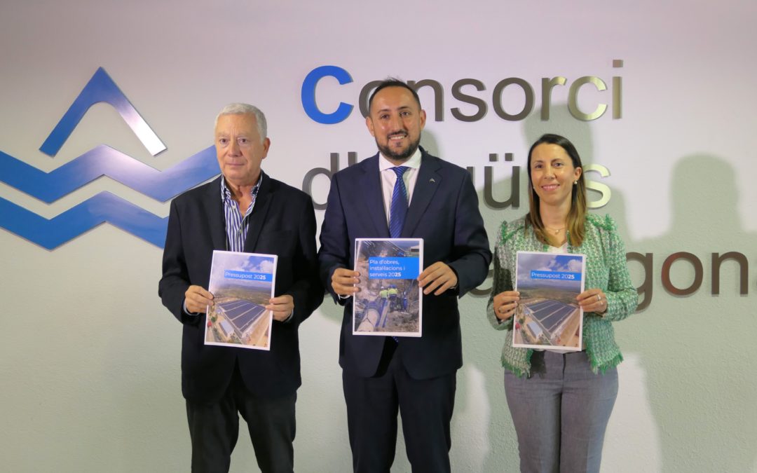 El Consorci d’Aigües de Tarragona aprova un pressupost de 48,8 milions d’euros per al 2025