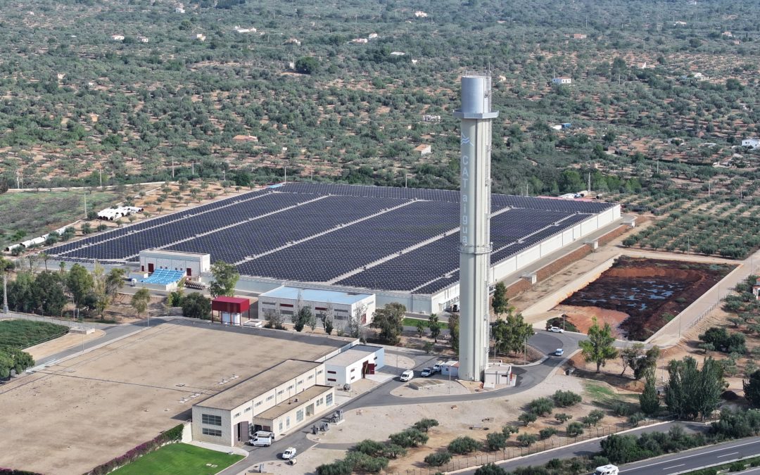 El CAT inaugura la fotovoltaica més gran del sector del tractament i transport d’aigua de tot l’Estat