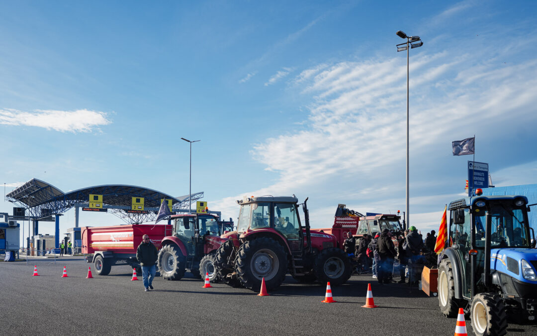 La mobilització dels pagesos redueix gairebé un 70% el trànsit de camions al Port de Tarragona